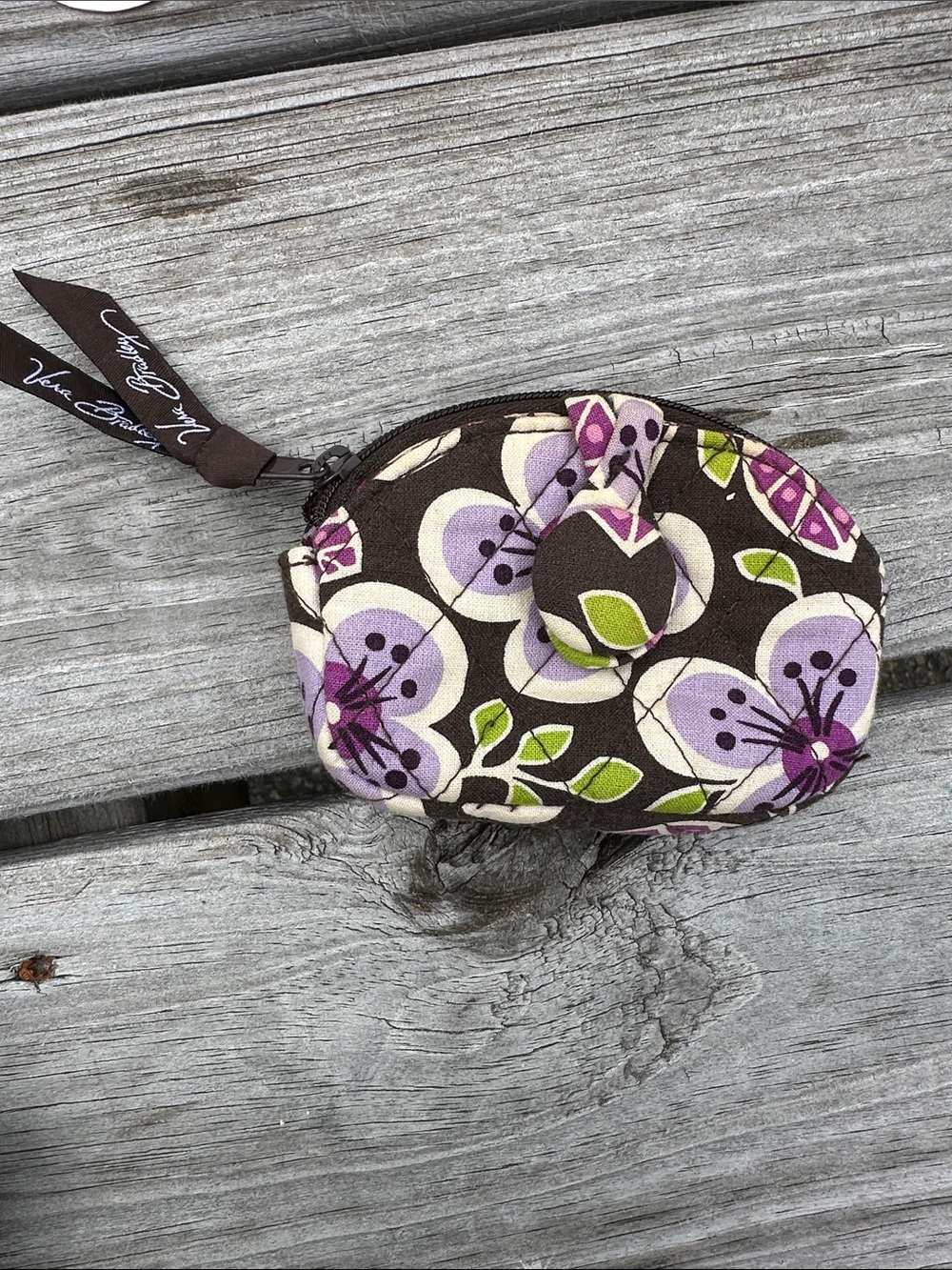 Vera Bradley Purple Floral Coin Pouch